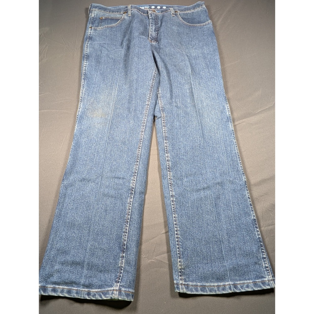 Wrangler Cowboy Cut Premium Performance Slim Fit Jeans Mens 38x32 Medium Wash